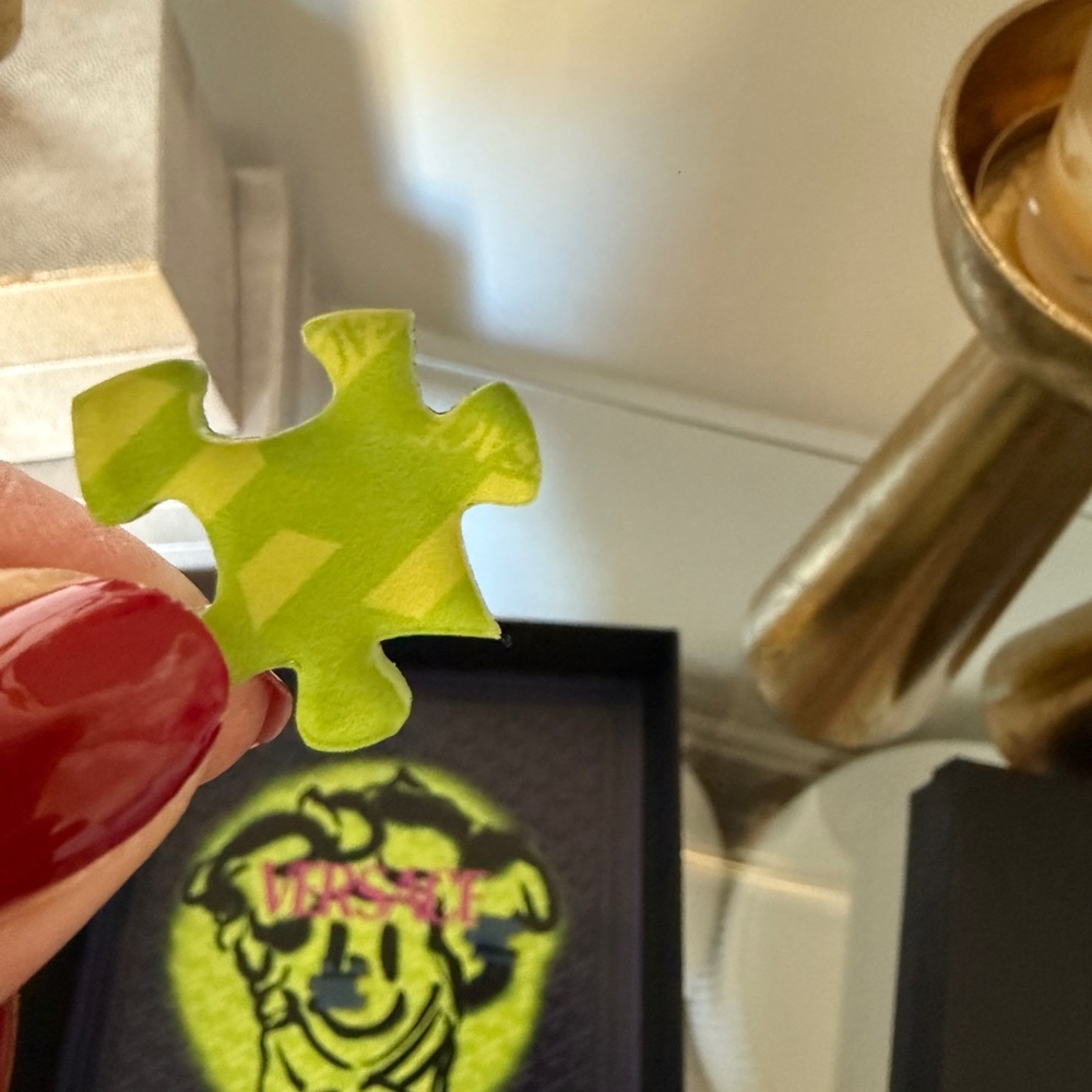 Versace Neon Green and Black Puzzle - Picture 3 of 9